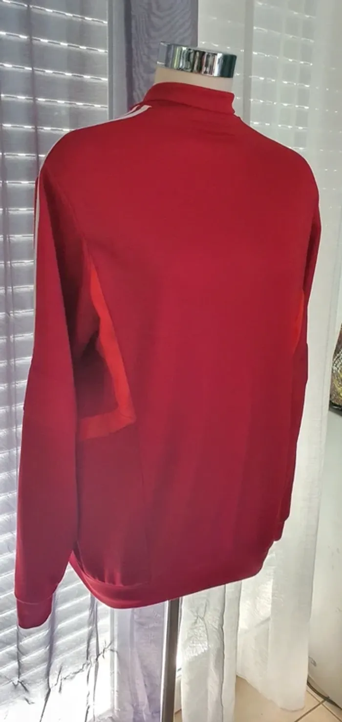 Veste jogging rouge Adidas M - photo numéro 5