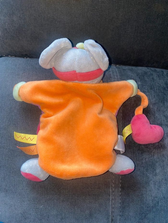Doudou et Compagnie plat marionnette souris zigzag et son doudou cœur - photo numéro 2
