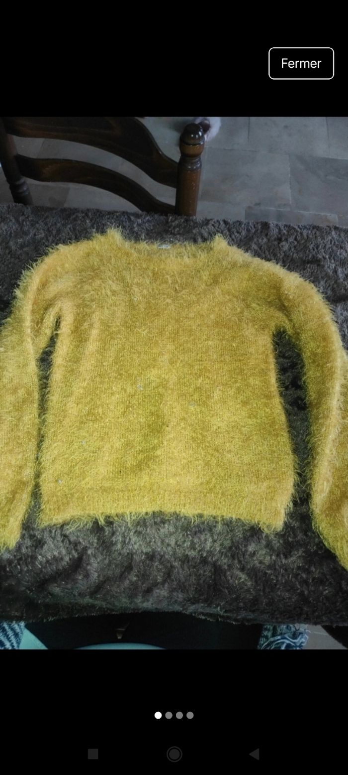 Très beau pull fille e7