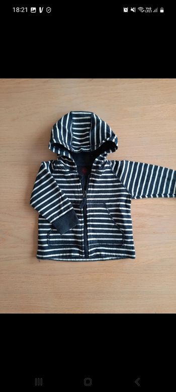 Sweat zippé 6 mois 