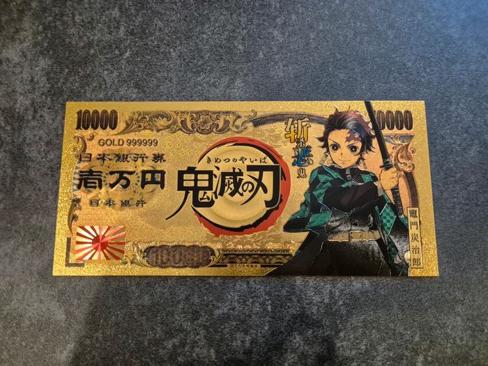 Billet OR à collectionner Démon Slayer