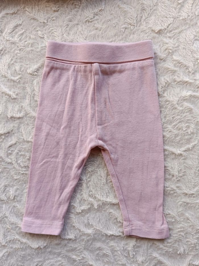 Ensemble (tee shirt manches courtes+sarouel legging) Fille 3 mois Je veux des bisous cœur - photo numéro 9