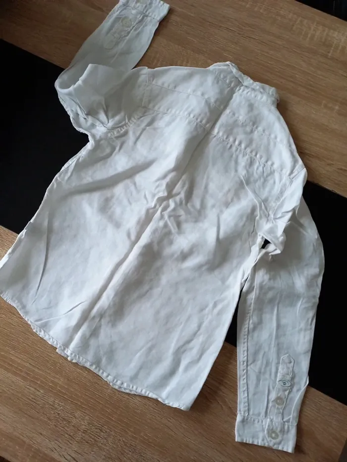 Chemise blanche en lin 8 ans - photo numéro 6