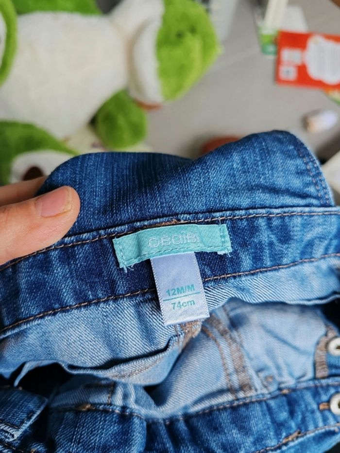 Salopette jeans obaibi 12m - photo numéro 2