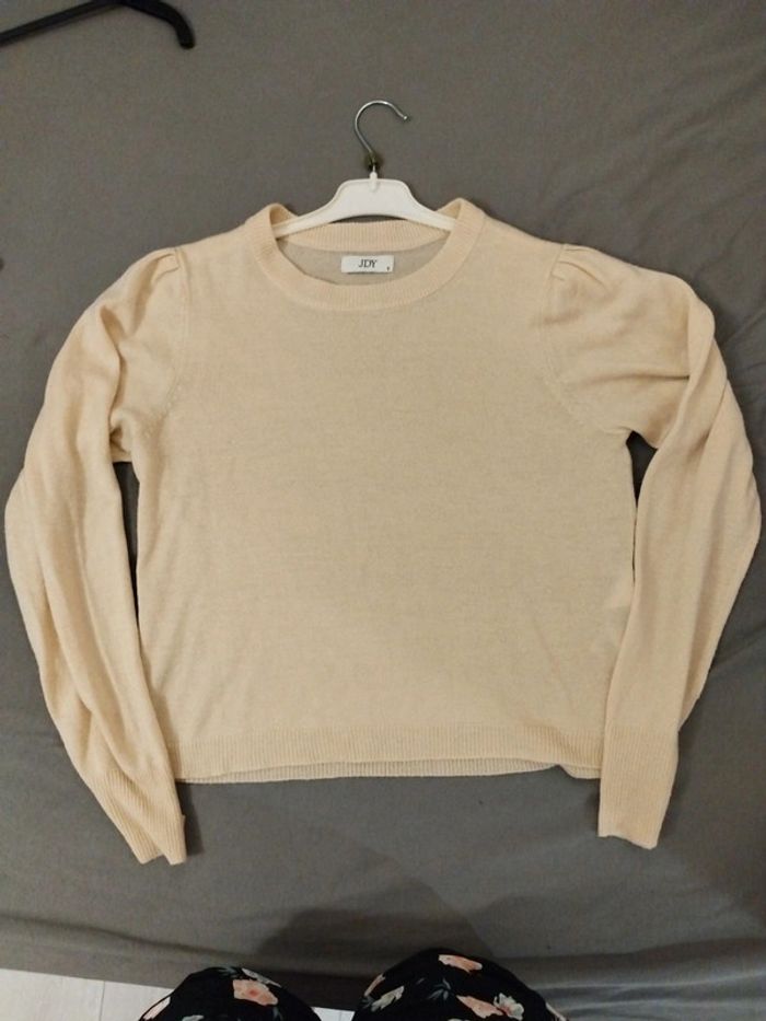 Pull laine léger beige taille S