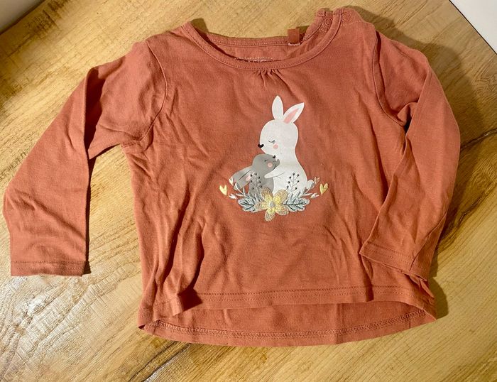 T shirt manches longues fille 18 mois