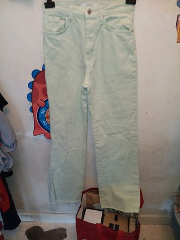 Jean flare stradivarius t.36 vert patel pale pas de vinted go