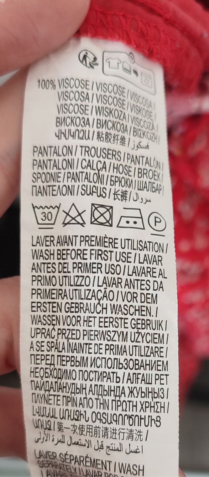 Pantalon léger rose à motifs floraux Kiabi en viscose - Taille 40 - photo numéro 7