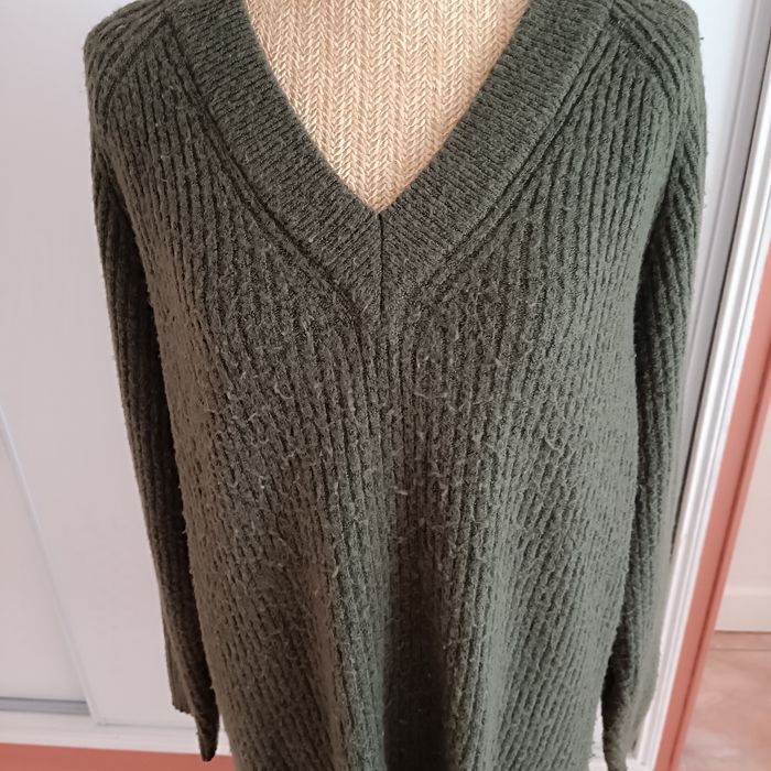 Primark robe vert kaki en laine - photo numéro 6