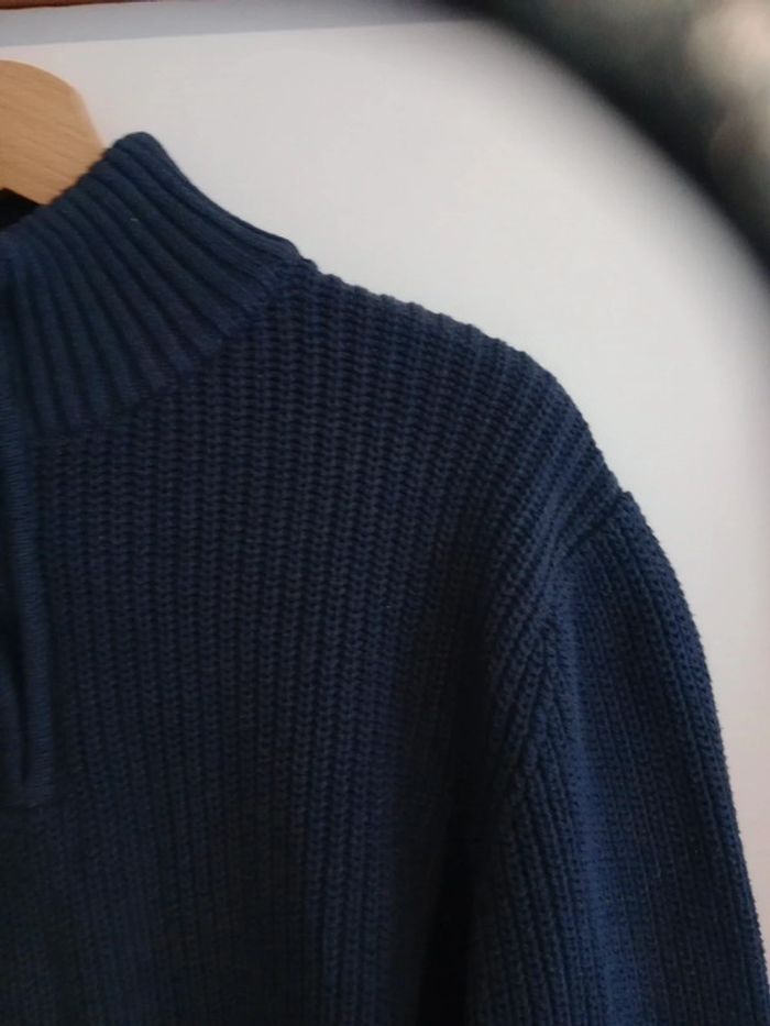 Pull homme type camionneur XXL bleu marine c86 - photo numéro 2
