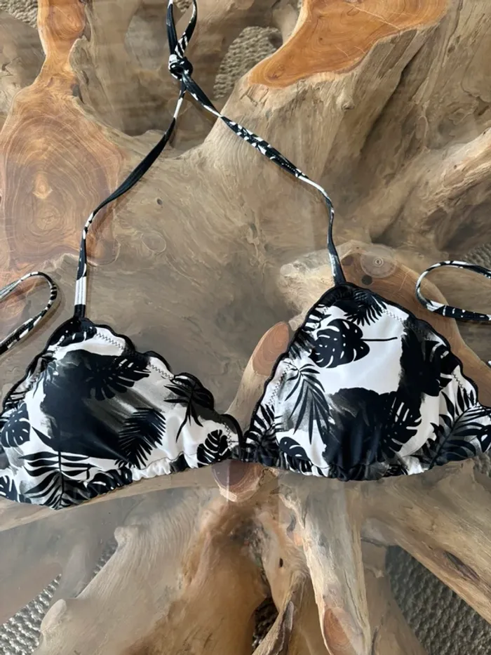 Haut de maillot de bain tropical feuilles - photo numéro 2