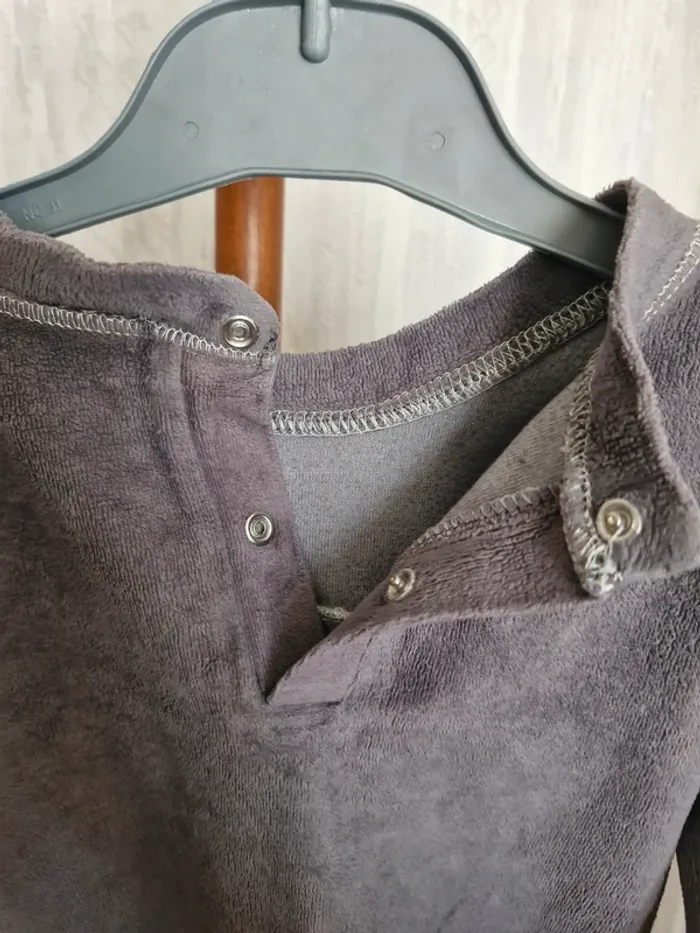 Ensemble pyjama mixte 3 ans J&G Nightwear Gris Ours géométrique coton polyester - photo numéro 6