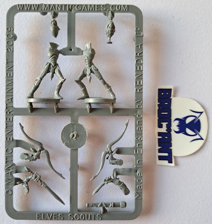 Figurines Kings of War Elves Scouts Mantic 2009