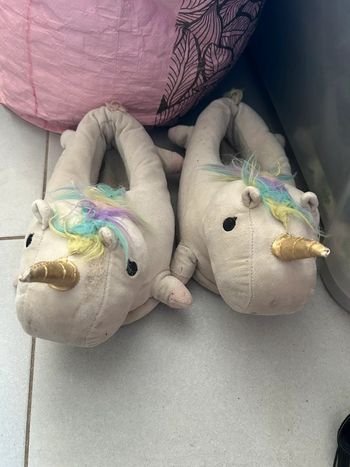 Pantoufle licorne