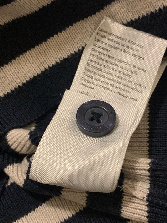 Pull marin bleu garçon en maille Vertbaudet 6 ans - photo numéro 8