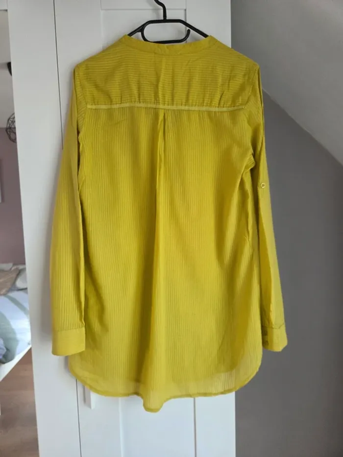 Chemise blouse top vert anis femme taille 40 Promod - photo numéro 4