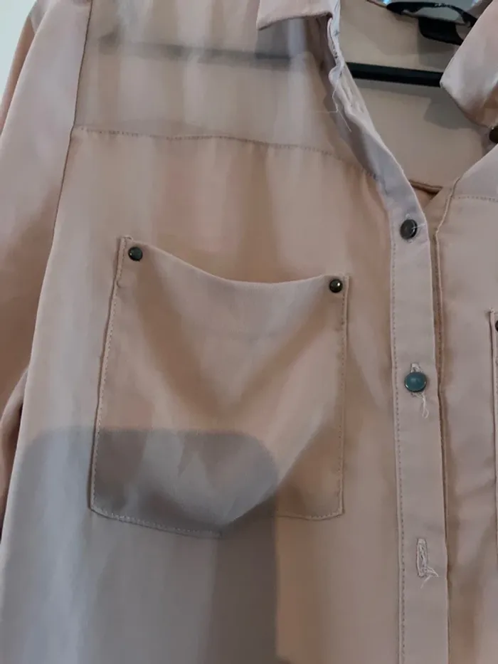 Chemise rose clair taille 34 h& m - photo numéro 4