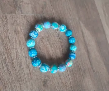 Bracelet élastique perle en bois