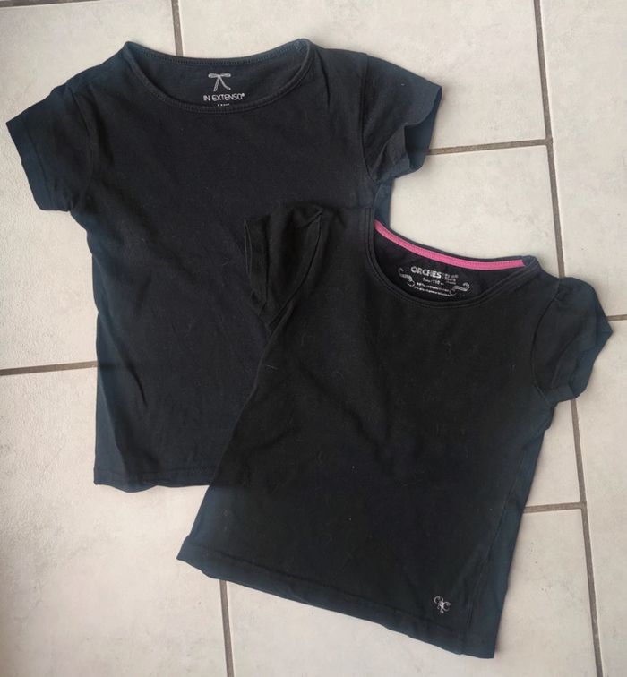 Lot de 2 t-shirts noirs