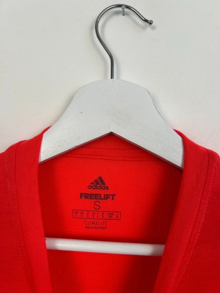 T-shirt Homme Adidas Freelift Rouge | Taille S | Très Bon État | Performance Sport | #TM56 - photo numéro 4