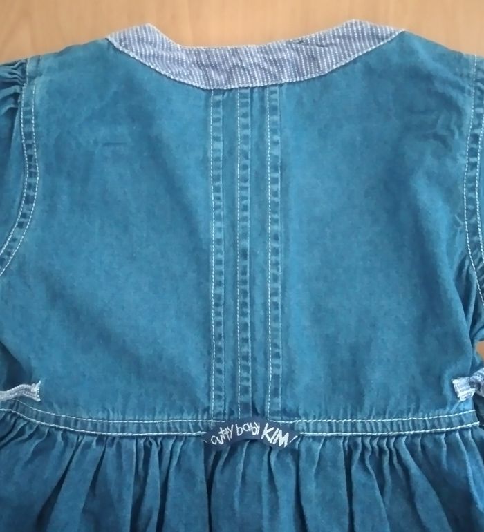 Robe manches courtes en jeans 23 mois fille Mini gang - photo numéro 5