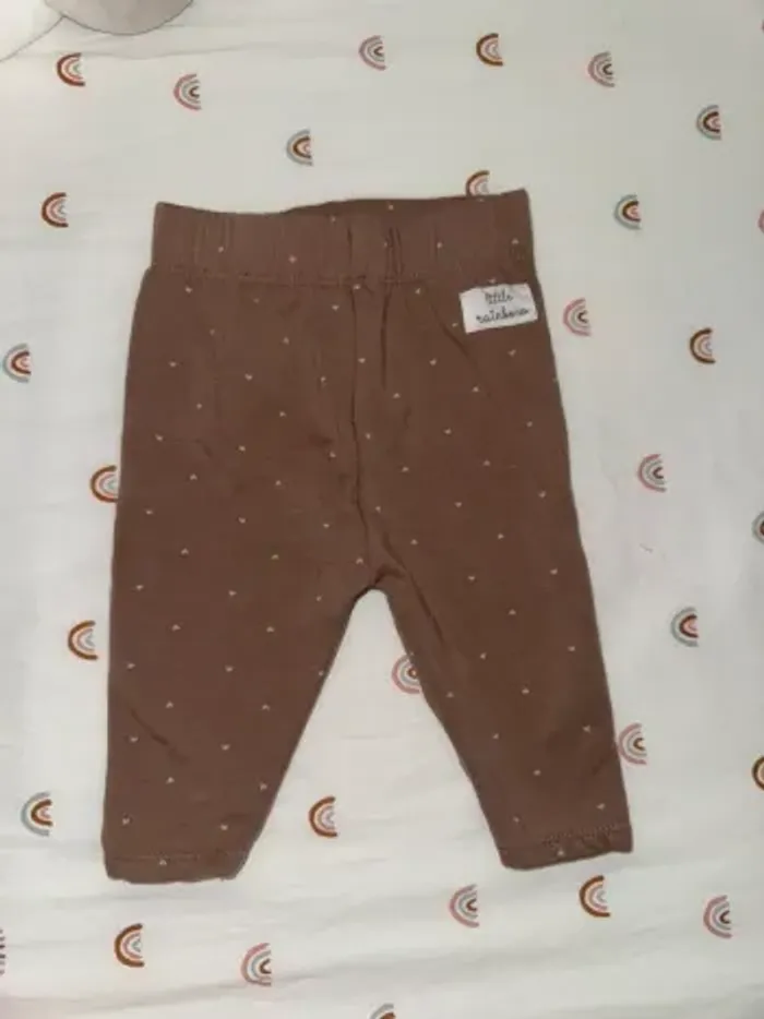 Pantalon marron cœur