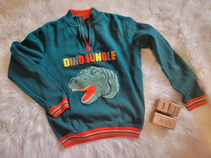 Pull dinosaure 11ans