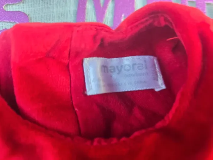 Adorable robe rouge bébé fille 4-6 mois - photo numéro 5