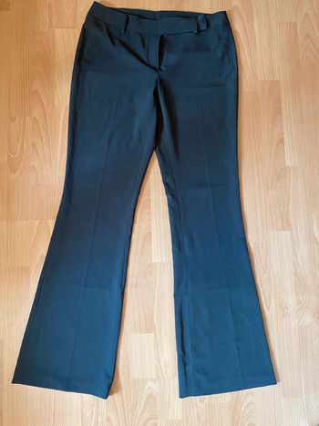 Beau pantalon gris fluide Camaïeu T. 40 femme chic TBE