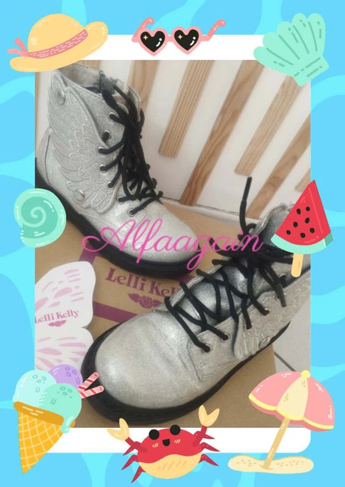 Bottines lelli Kelly 30 argentées - photo numéro 3
