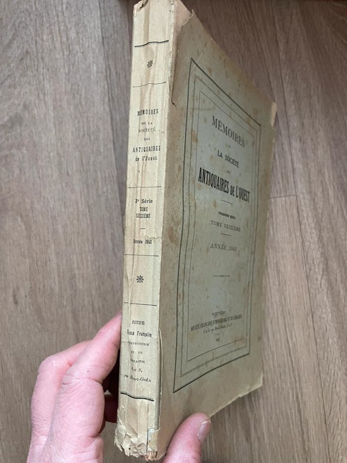 La société tome seizième Antiquaires de l’ouest 1940 - photo numéro 2