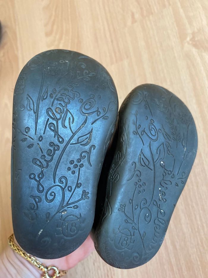 Belle paire de bottines en cuir marron Orchestra T. 18 fille TBE - photo numéro 7