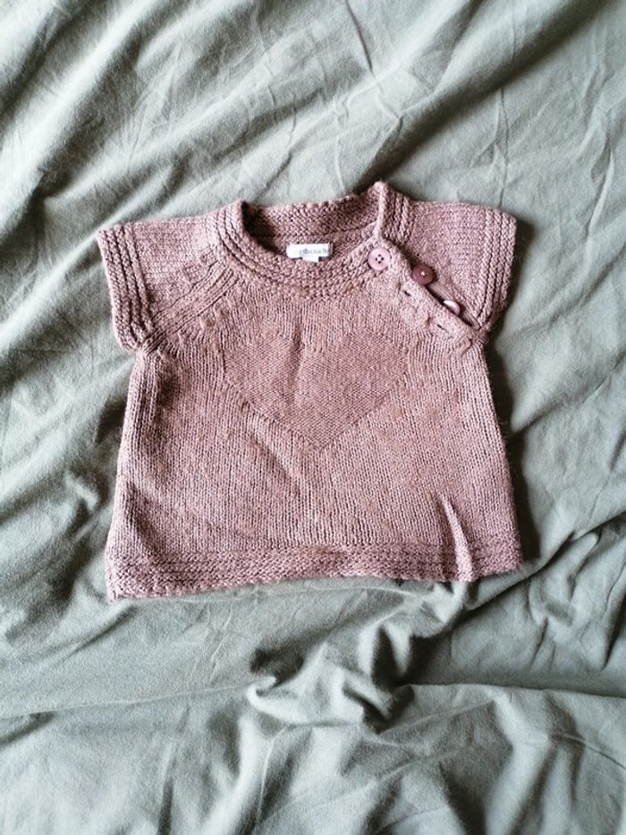 Pull sans manches vertbaudet 24mois