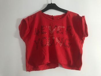 Crop top rouge Kookai taille 14 ans excellent état