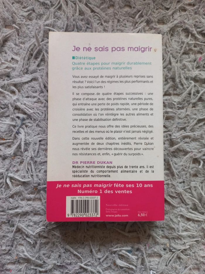 📖 Je ne sais pas maigrir - Dr Pierre Dukan - photo numéro 2
