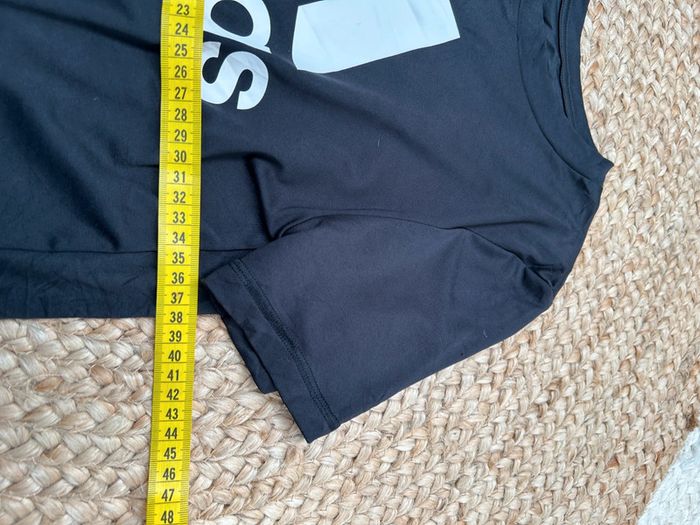 T-shirt Garçon Adidas Noir et Blanc | Taille 8 Ans | Très Bon État | Junior Sport | #TM48 - photo numéro 5