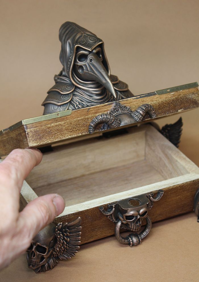 Boite Coffret à bijoux Le Gardien de la Peste –Style Gothique & Steampunk - photo numéro 5