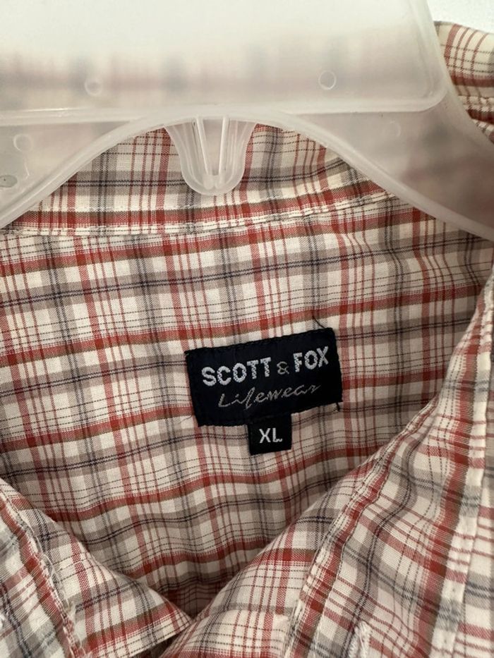 Chemise manche longue à carreaux scott & fox taille xl - photo numéro 3