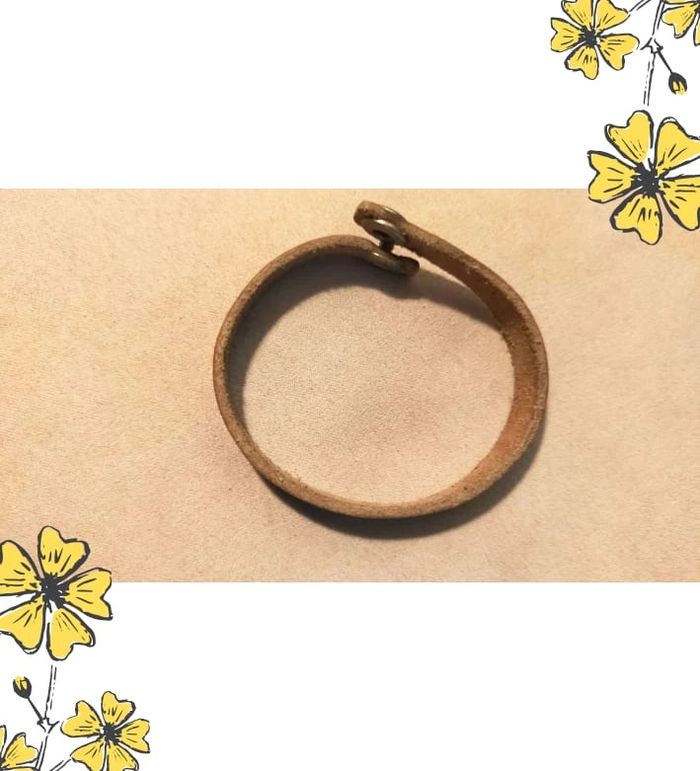 Bracelet en cuir peint à la main – Collection Terres d’Ailleurs - photo numéro 5