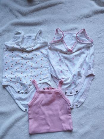 Lot de 3 bodies bretelles