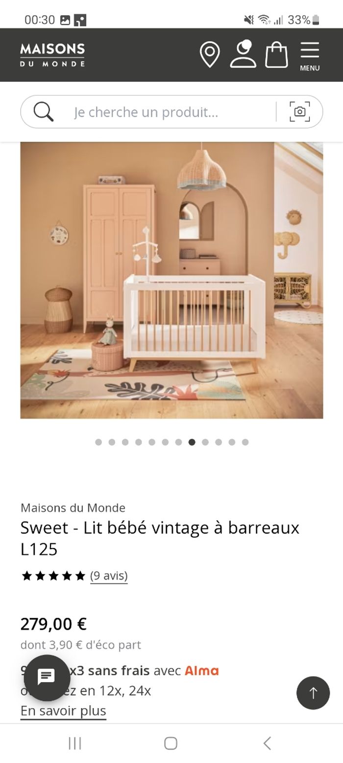 Lit bébé maison du monde - photo numéro 7