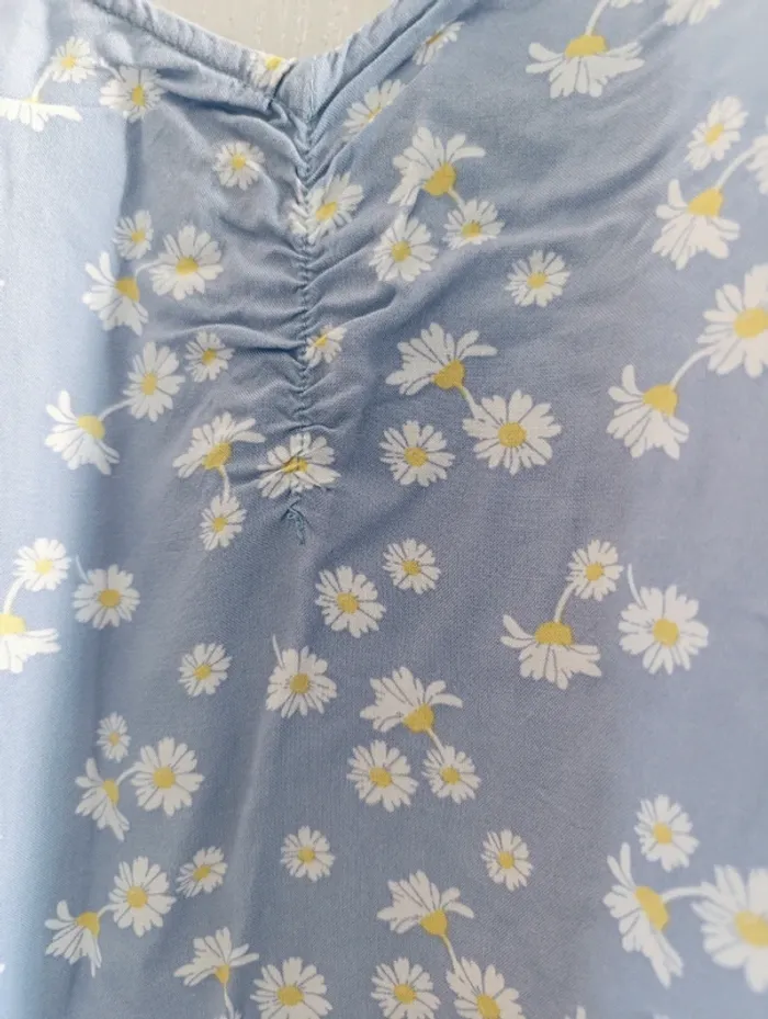 Robe courte à imprimé floral bleu Kiabi Taille S (34/36) - photo numéro 4