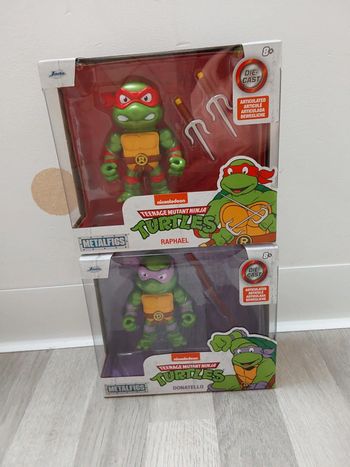 Tortues Ninja Metalfigs - Raphaël et Donatello