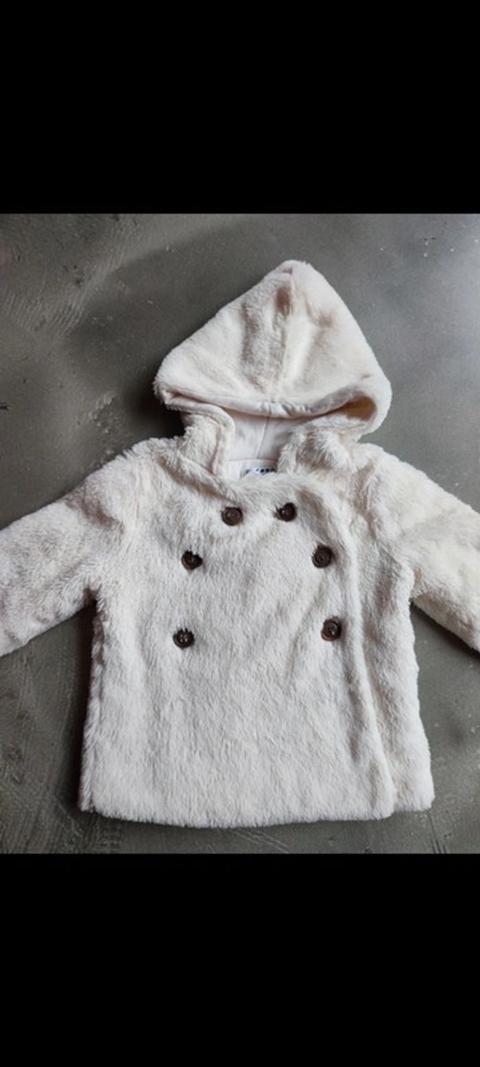 Manteau en Pilou pilou tout doux 18 mois
