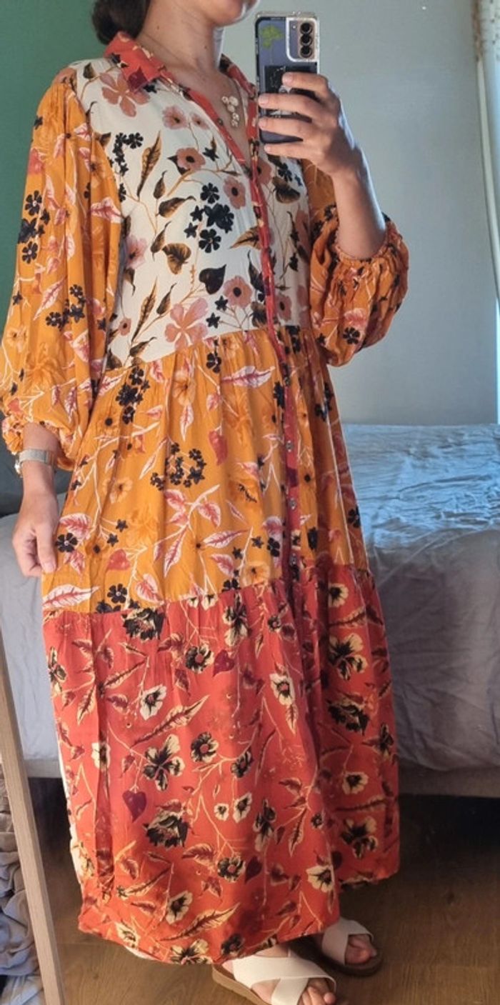 Robe longue d'été motif fleuri - photo numéro 6