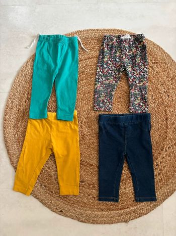 Lot de 4 leggings 12 mois 💟
