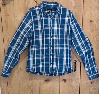 Chemise à carreaux bleu Cargo homme taille L – style casual - Très bon état