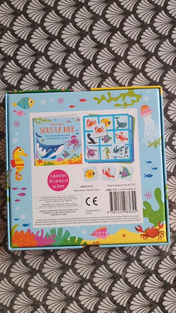 Jeu de loto et de mémoire sous la mer éditions Usborne - photo numéro 3