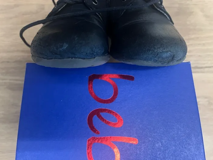 Chaussures en cuir bleues marines à lacets - Beberlis - taille 20 - photo numéro 4