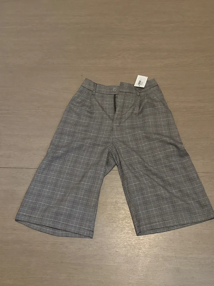 Bermuda à carreaux femme taille S Anna